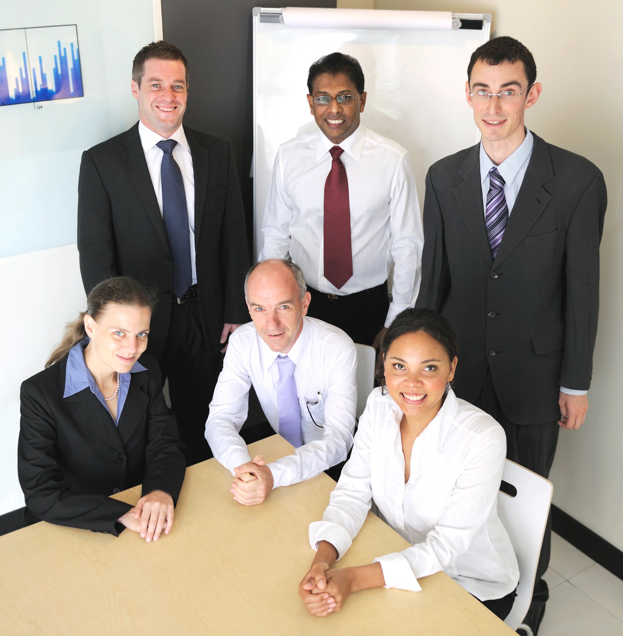 Diverse group in a training session